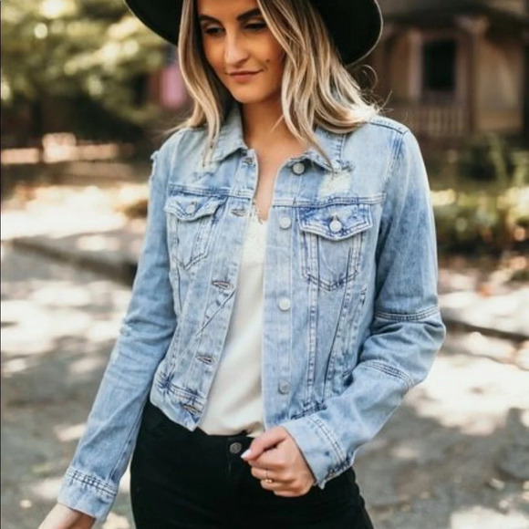 Free People Rumors Cropped Jean Jacket XS - Picture 3 of 16